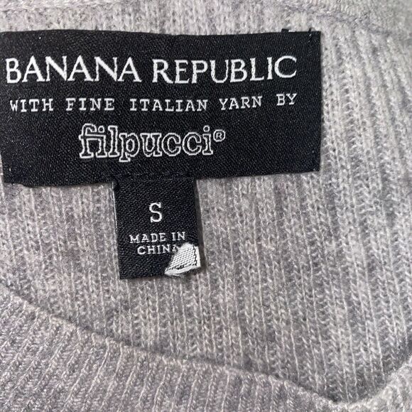 Banana Republic Womens Sweater Italian Merino Cashmere Wool blend Filpucci Small - Picture 7 of 8